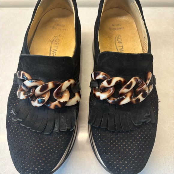 SOFTWAVES Black Women's Loafers - Picture 4 of 7